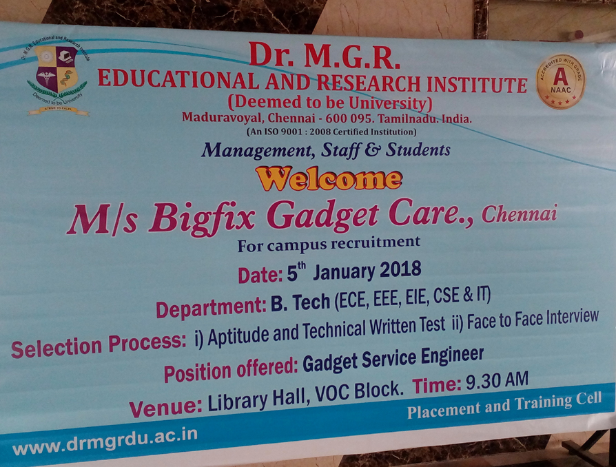 MGR University Campus Drive